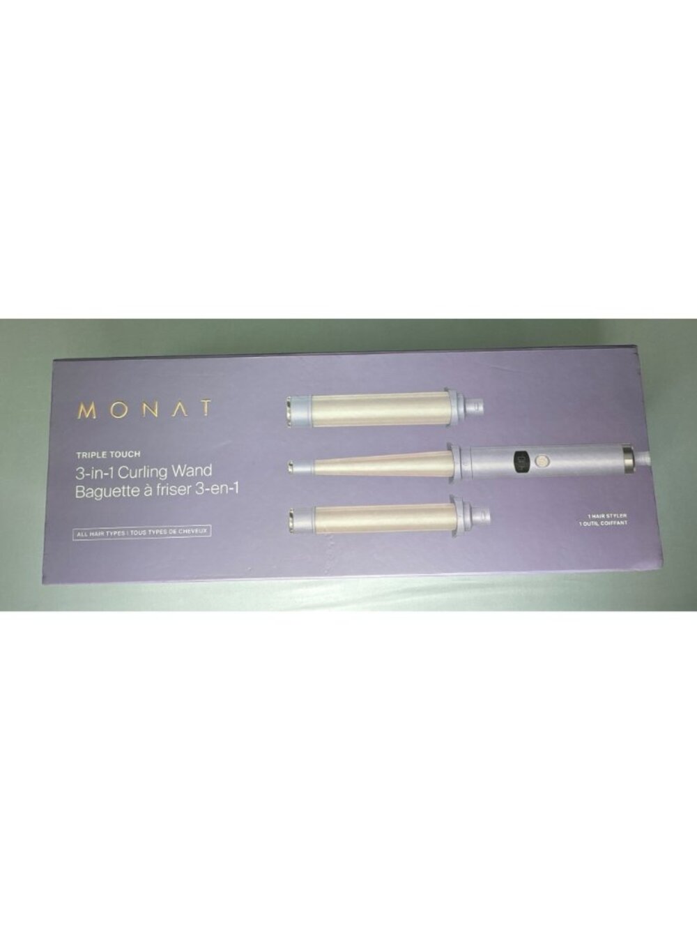Monat Triple Touch 3-In-1 Curling Wand With Interchangeable Titanium Barrels - Picture 5 of 13
